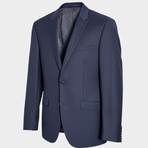 MOODS OF NORWAY Mens Blazer Sport Coat 2 Button Jacket 42 Navy Wool 2-Vent